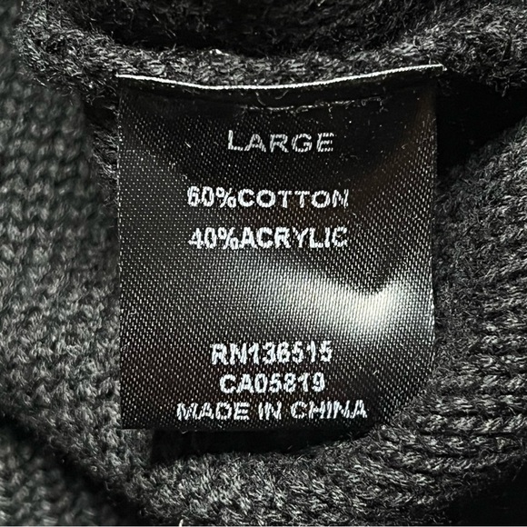 NWT Harper Lane Stitch Fix Black Cutout Sleeve Knit Pullover Sweater Size L - Picture 8 of 9